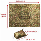 All Weather Poncho Liner Woobie Blanket Outdoor Camping With Bag