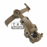 ARC/M-LOK Rotate Helmet Rail Adapter Kit J Arm for Comtac 2/3/4 Headset