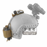Tactical Helmet Cover PVS31 NVG Retention Pouch GPNVG Battery Rear Storage Pack
