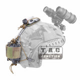 Tactical Helmet Cover PVS31 NVG Retention Pouch GPNVG Battery Rear Storage Pack