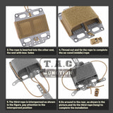 Tactical Helmet Cover PVS31 NVG Retention Pouch GPNVG Battery Rear Storage Pack