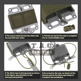 Tactical Helmet Cover PVS31 NVG Retention Pouch GPNVG Battery Rear Storage Pack