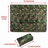 All Weather Poncho Liner Woobie Blanket Outdoor Camping With Bag