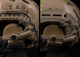 ARC/M-LOK Rotate Helmet Rail Adapter Kit J Arm for Comtac 2/3/4 Headset