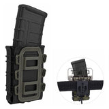 5.56mm 7.62mm Soft Shell Magazine Pouch Mag Carrier w/ Belt Clip Fit 1.5-2" Belt