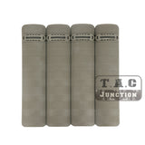 4-Pack  6.2" Battle Rail Covers Panels Grip Textured for 20mm Picatinny