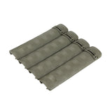 4-Pack  6.2" Battle Rail Covers Panels Grip Textured for 20mm Picatinny