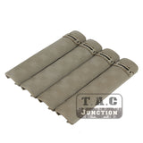 4-Pack  6.2" Battle Rail Covers Panels Grip Textured for 20mm Picatinny