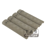4-Pack  6.2" Battle Rail Covers Panels Grip Textured for 20mm Picatinny