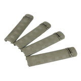 4-Pack  6.2" Battle Rail Covers Panels Grip Textured for 20mm Picatinny