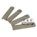 4-Pack  6.2" Battle Rail Covers Panels Grip Textured for 20mm Picatinny