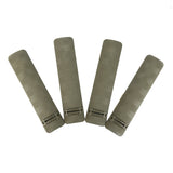 4-Pack  6.2" Battle Rail Covers Panels Grip Textured for 20mm Picatinny