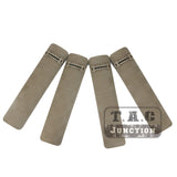 4-Pack  6.2" Battle Rail Covers Panels Grip Textured for 20mm Picatinny