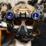 Tactical PVS14 PVS7 Dual NVG J Arm CNC Machined Binocular Bridge Dovetail Mount Night Vision Device Bracket