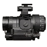 Tactical PVS14 PVS7 Dual NVG J Arm CNC Machined Binocular Bridge Dovetail Mount Night Vision Device Bracket