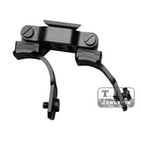 Tactical PVS14 PVS7 Dual NVG J Arm CNC Machined Binocular Bridge Dovetail Mount Night Vision Device Bracket