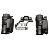 Tactical PVS14 PVS7 Dual NVG J Arm CNC Machined Binocular Bridge Dovetail Mount Night Vision Device Bracket
