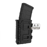 5.56mm 7.62mm Soft Shell Magazine Pouch Mag Carrier w/ Belt Clip Fit 1.5-2" Belt