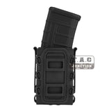 5.56mm 7.62mm Soft Shell Magazine Pouch Mag Carrier w/ Belt Clip Fit 1.5-2" Belt
