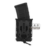 5.56mm 7.62mm Soft Shell Magazine Pouch Mag Carrier w/ Belt Clip Fit 1.5-2" Belt