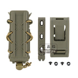 Tactical Pistol 9mm MOLLE Nylon Magazine Pouch Holder Duty Belt Loop Mag Carrier