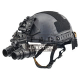 Tactical L3 Series 1/3 Hole Hybrid Shroud Black Mounting Platform w/ Lanyard for WILCOX NVG Mounts MICH ACH ECH Helmets