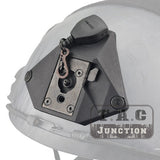 Tactical L3 Series 1/3 Hole Hybrid Shroud Black Mounting Platform w/ Lanyard for WILCOX NVG Mounts MICH ACH ECH Helmets