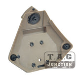 Tactical L3 Series 1/3 Hole Hybrid Shroud Black Mounting Platform w/ Lanyard for WILCOX NVG Mounts MICH ACH ECH Helmets