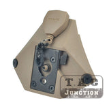 Tactical L3 Series 1/3 Hole Hybrid Shroud Black Mounting Platform w/ Lanyard for WILCOX NVG Mounts MICH ACH ECH Helmets