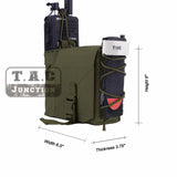 Tactical Storage Pouch MOLLE Radio Pouch Compatible with 5.56 Magazine