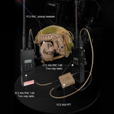 FCS V60 PTT Tactical Transmitter Receiver Connector AMP Comtac III HeadSet