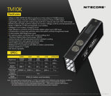 NITECORE TM10K Tiny Monster 10000 Lumens Burst Rechargeable Flashlights Torch