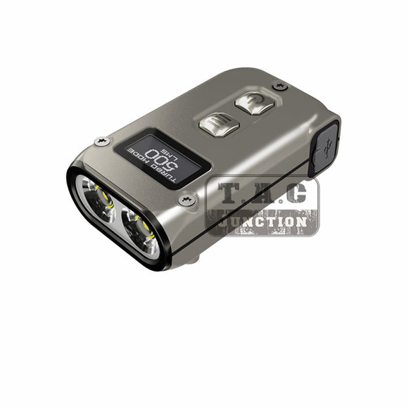 NiteCore TINI2 Ti Titanium Alloy 550 Lumens USB-C Rechargeable Keychain Light