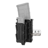 Soft Shell Molle Double Decker Rifle 5.56 7.62 308 & 9mm Mag Magazine Pouch Set