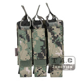 Emerson Tactical Modular MOLLE Triple Open Top Magazine Mag Pouch Holder