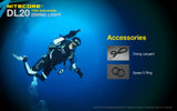 Nitecore DL20 LED 1000 Lumens Underwater Sport Diving Light Flashlight Torch