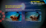 Nitecore DL20 LED 1000 Lumens Underwater Sport Diving Light Flashlight Torch