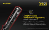 NiteCore MH12GTS LED USB Rechargeable Flashlight Torch + Battery