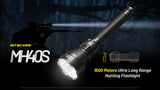 NiteCore MH40S 1500 Lumens Long Throw Rechargeable Hunting Flashlight Torch