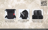 NiteCore MP25 Modular Expandable System Backpack 25L Capacity - Black