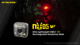 NiteCore NU05 V2 KIT USB-C Rechargeable Signal Light with Headband Headlamp Mate