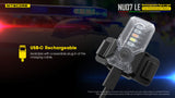 Nitecore NU07 LE 5-Color Mini Rechargeable Signal Light for Helmet or Molle