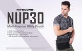 NiteCore NUP30 Multi-Purpose Utility Nylon Daily Tactical Pouch Shoulder Bag