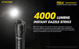 NiteCore P10iX 4000 Lumens USB-C Rechargeable Tactical Flashlight Torch