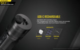 NiteCore R40 V2 LED 1200 Lumens USB Rechargeable Flashlight Torch+Battery