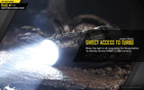 NiteCore R40 V2 LED 1200 Lumens USB Rechargeable Flashlight Torch+Battery