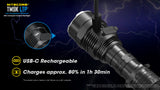 NiteCore TM9K LTP 9800 Lumens Rechargeable Flashlight Torch for Low Temperature