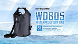 NiteCore WDB05 Outdoor Waterproof Dry Bag - 5L High Capacity