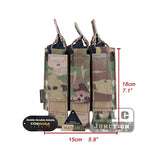 Emerson Tactical Modular MOLLE Triple Open Top Magazine Mag Pouch Holder