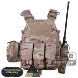 Emersongear Tactical Vest AVS Plate Carrier MOLLE LBT 6094A Emerson Combat Vest w/ M4 M16 5.56 .223